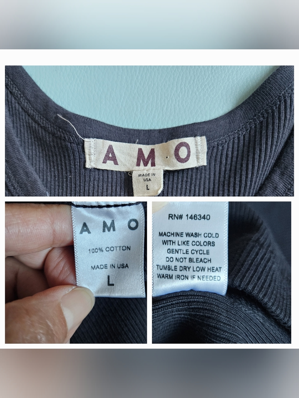 AMO Ribbed Tank Dress - Picture 6 of 8